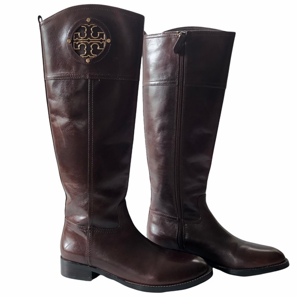 Tory Burch Almond Kiernan Riding Boots size 7M - Picture 3 of 16